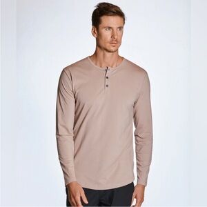 Cuts Henley Long Sleeves Shirt Buttery Soft Size M Layering Fall‎ Winter Outdoor